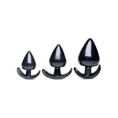 Triple Spades 3 Piece Anal Plug Set X large
