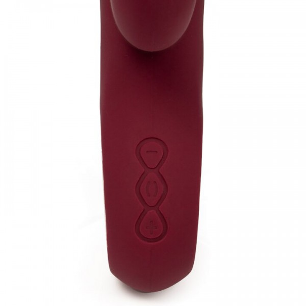 Blissful Burgundy Luxury Silicone 16 Function Rabbit Vibrator — image 4 of 5