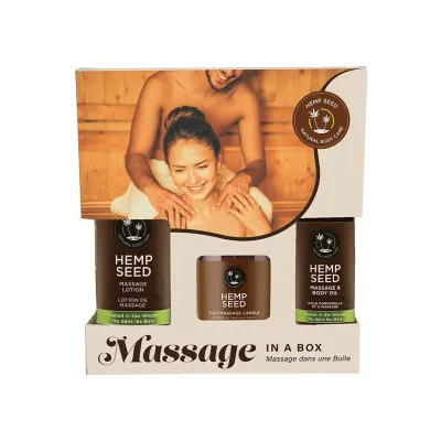 Earthly Body Holiday Valentines Hemp Seed Massage in a Box Naked in the Woods