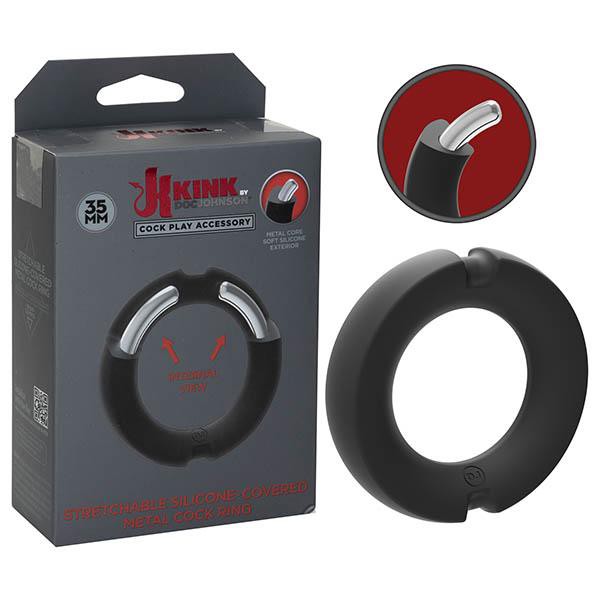 KINK HYBRID Silicone Covered Metal Cock Ring