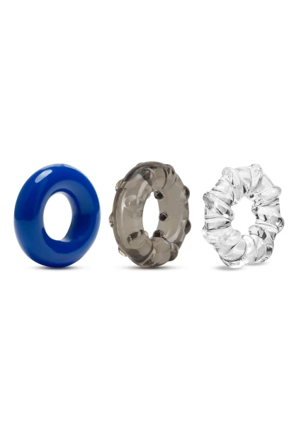 Stay Hard - Triple Stretch 3 Pack Cock Rings