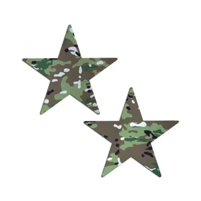 Pastease Nautical Star Military Multi cam Camoflauge Nipple Pasties