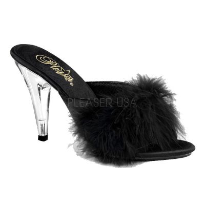 CARESS 401F 4 Heel Fur Sandal