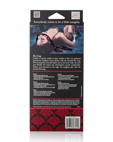 Scandal Bar Gag - Black