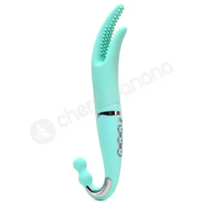 The Victoria Triple Play Turquoise Vibrator