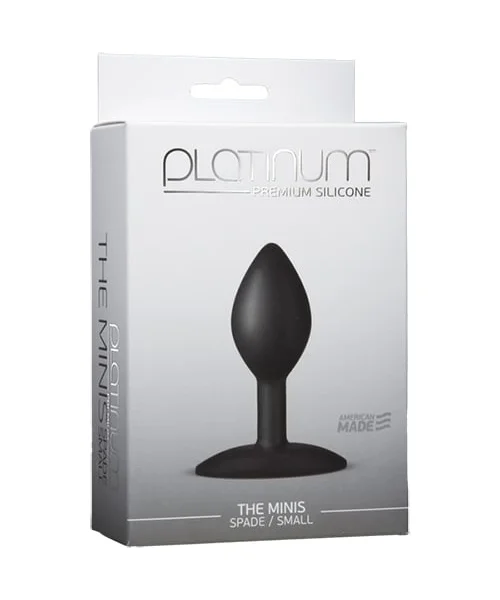 Platinum Premium Silicone The Minis Black Spade - Small — image 4 of 4