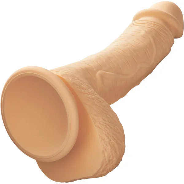 Silicone Studs Realistic 6.25" Suction Cup Dildo - Vanilla
