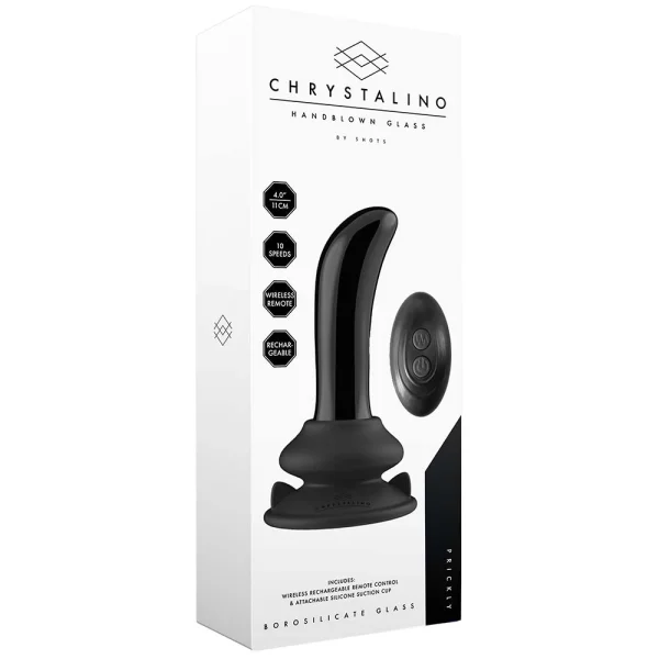 Chrystalino Prickly - Vibrating Butt Plug with Suction Cup