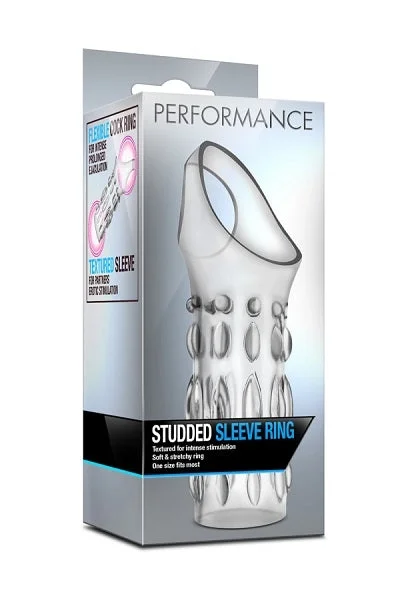 Blush Performance Clear Studded Sleeve Ring