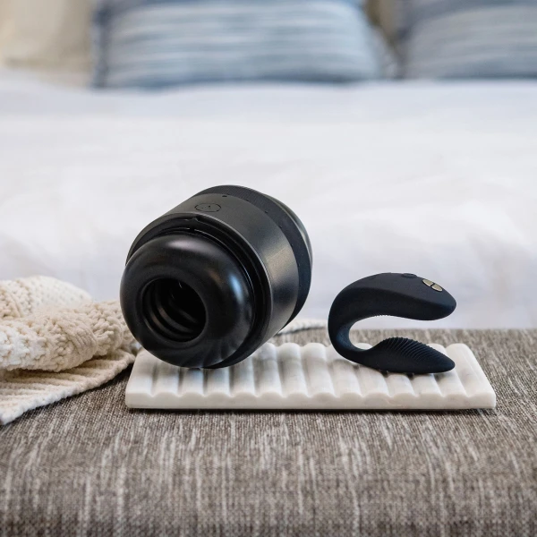 Double the Fun Couples Kit With Arcwave Voy Stroker & We-Vibe Sync 2 Couples Vibrator