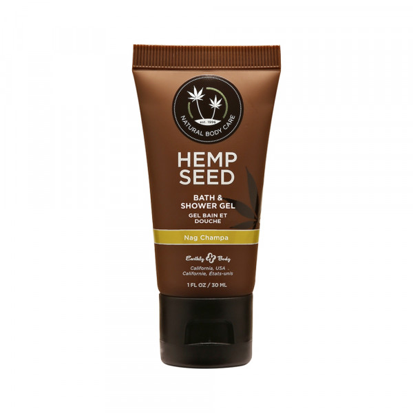Earthly Body Hemp Seed Shower Gel Nag Champa 1oz