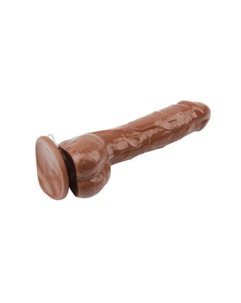 Jeff Stryker Vibrating Dildo - Brown - 8.9 Inch