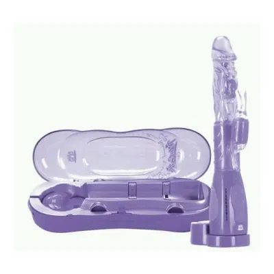 Perfection 7X Rabbit Vibe Rechargable 9 5 Inch Purple