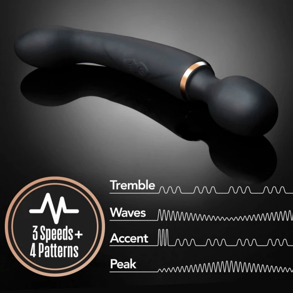 Blush Lush Gia 2-Way Wand Massager & G-Spot Stimulator