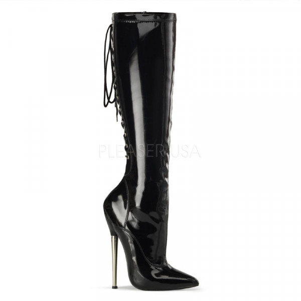 DAGGER-2064 - 6 1/4" Solid Brass Heel Back Stretch Lace Up BT