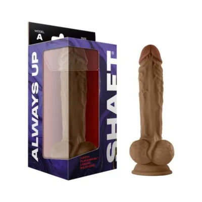Extreme Dildos Shaft Model A Liquid Silicone 10 5 In Dildo With Balls Oak