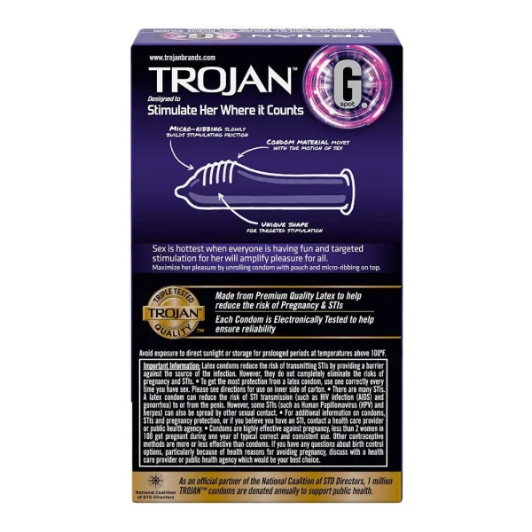Trojan "G Spot" Premium Condoms | Targeted Stimulation