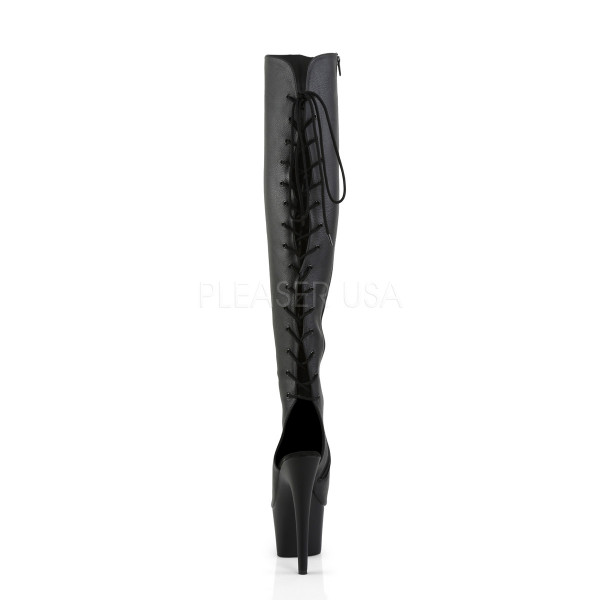 7 inches Heel, 2 3/4 inches PF Open Toe/Heel Thigh Boot, Side Zip — image 4 of 4