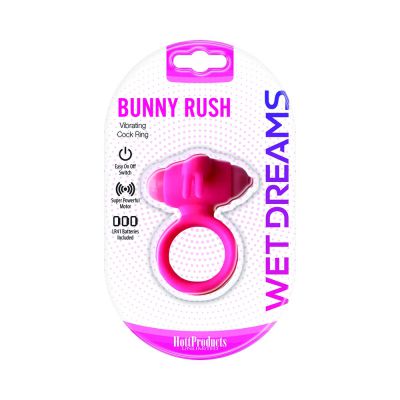 Wet Dreams Bunny Rush Cock Ring With Rabbit Ears turbo Motor