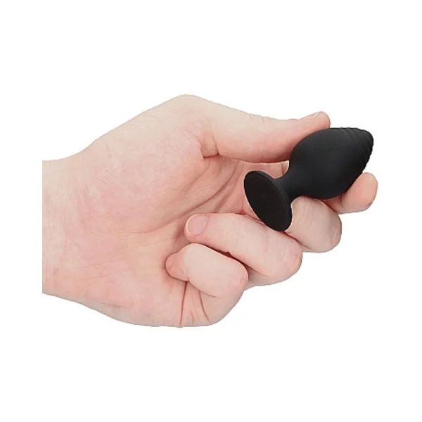 Ouch Rippled Butt Plug Set Black — image 5 of 17