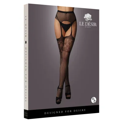 LE DESIR Garterbelt Stockings with Lace Top
