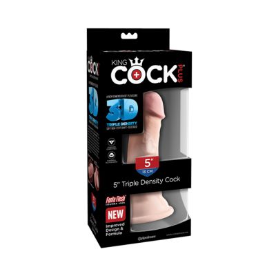 King Cock Triple Density 5 inches Dildo Beige