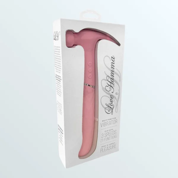 Love Hamma Curved Multi-Function Vibrator - Pink