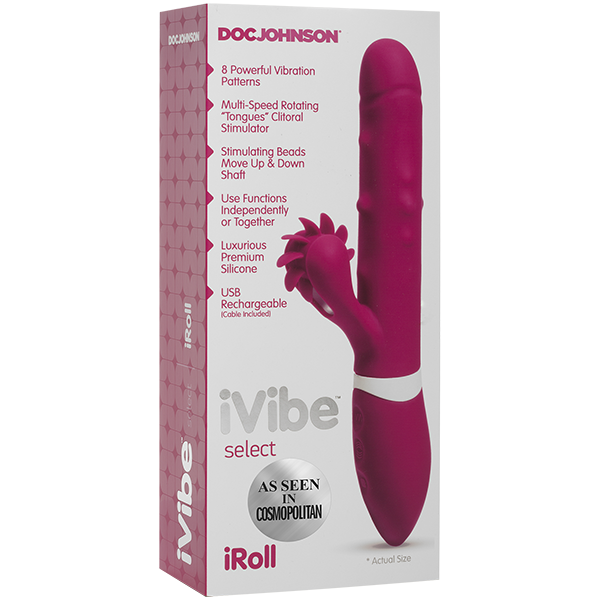 iVibe Select - iRoll Rabbit Vibe with Clit Spinner 