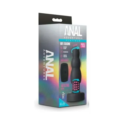 Anal Adventures Platinum Propel Plug Black