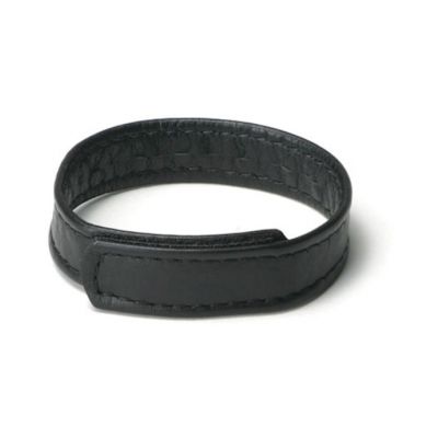 Strict Leather Velcro Cock Ring Black