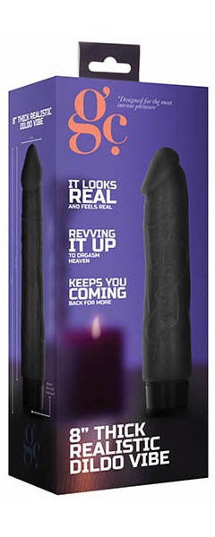 Thick 8" Realistic Vibrating Cock