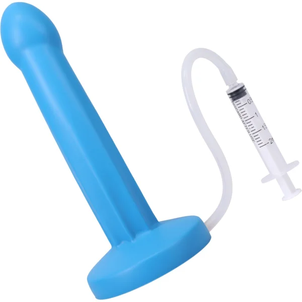 POP Squirting Harness Compatible Silicone Dildo - Lagoon