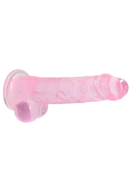 RealRock Crystal Clear - Realistic Dildo with Balls