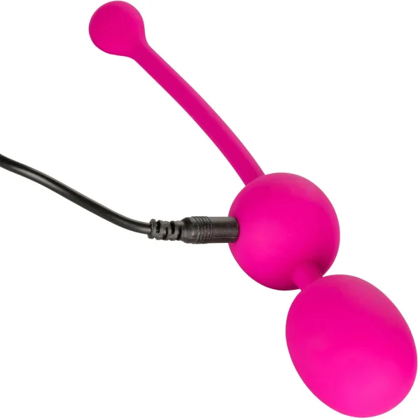 Rechargeable Silicone Vibrating Dual Kegel Balls By CalExotics - Pink — image 4 of 7
