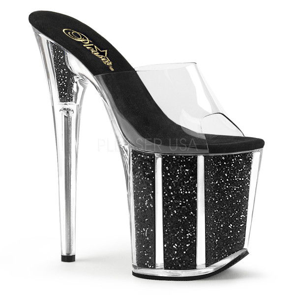 8 inches Heel, 4 inches PF Slide W/Glitter Filled Bottom — image 9 of 12