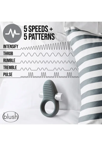 Blush Noje C1 Cock Ring with Rechargeable Vibrating Bullet — image 6 of 9