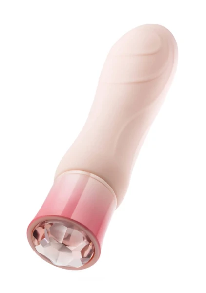 Oh My Gem Elegant Rechargeable Waterproof Silicone Warming Vibrator By Blush - Morganite Pink