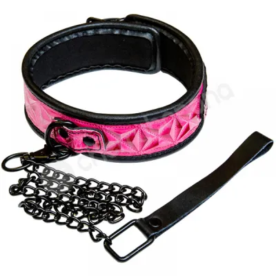 Sinful Pink Black Collar