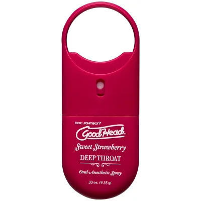 Good Head Deep Throat To Go Oral Anesthetic Spray Strawberry