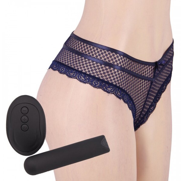 Bondara Belle Navy 10 Function Remote Control Vibrating Knicker