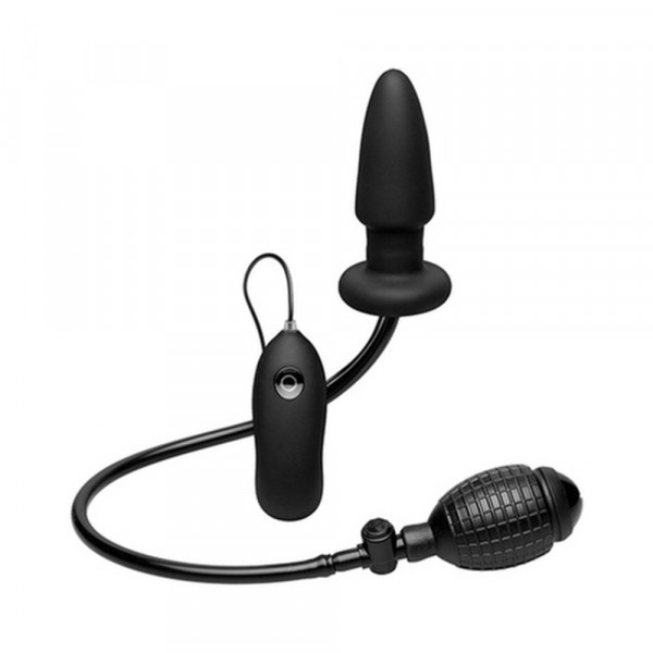 Deluxe Wonder Plug Inflatable Vibrating Black — image 4 of 21