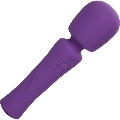Stella Liquid Silicone Massager Rechargeable Wand Style Vibrator By CalExotics Purple