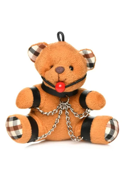 Gagged Teddy Bear Keychain