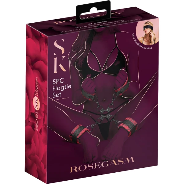 Secret Kisses Rosegasm 5PC Hogtie Set