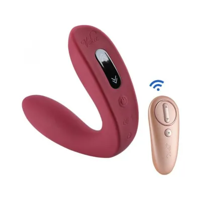 Hercules Remote C shape Vibrating Plug Red