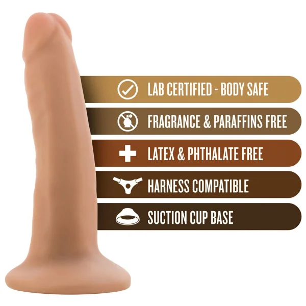 Dr. Skin 5.5 Inch Dildo With Suction Cup by Blush Novelties - Vanilla