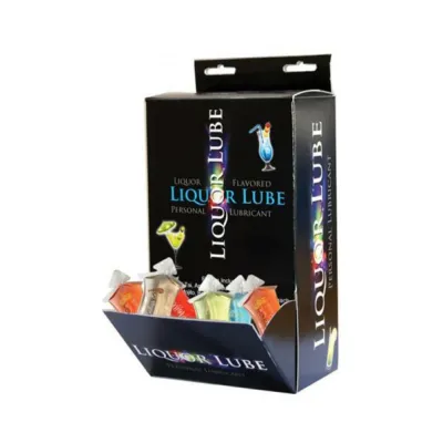 Liquor Lube 10 Ml Tubes Six Assorted Flavors 72 Pcs display