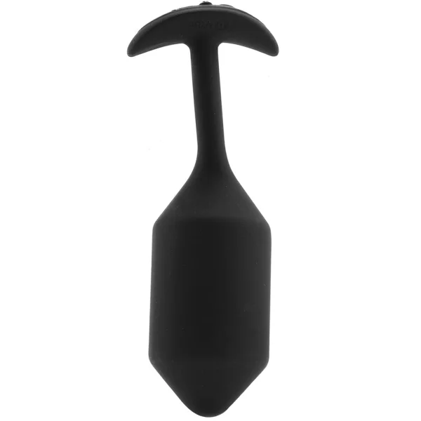 b-Vibe Vibrating Snug Plug 4 Rechargeable Vibrating Anal Toy - Black