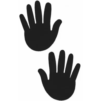 Hands Black Pasties O S