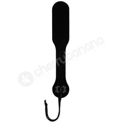 Sincerely Bow Tie Acrylic Black Paddle With Wrist Strap